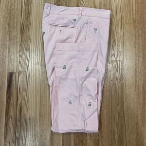 Men's Pink Min Julep Embroidered Pants